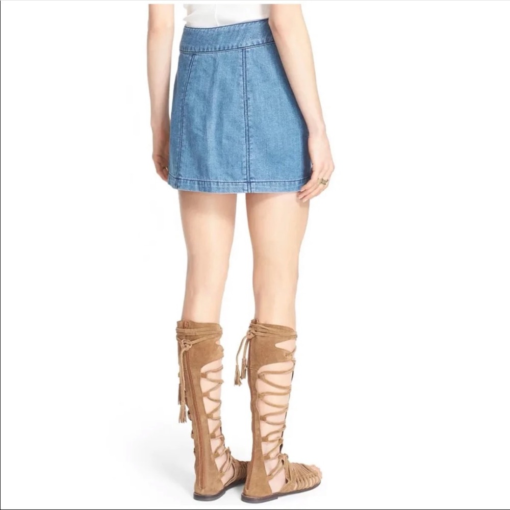 FREE PEOPLE// denim skirt - Picture 4 of 7